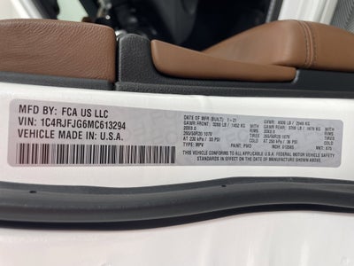 2021 Jeep Grand Cherokee Summit