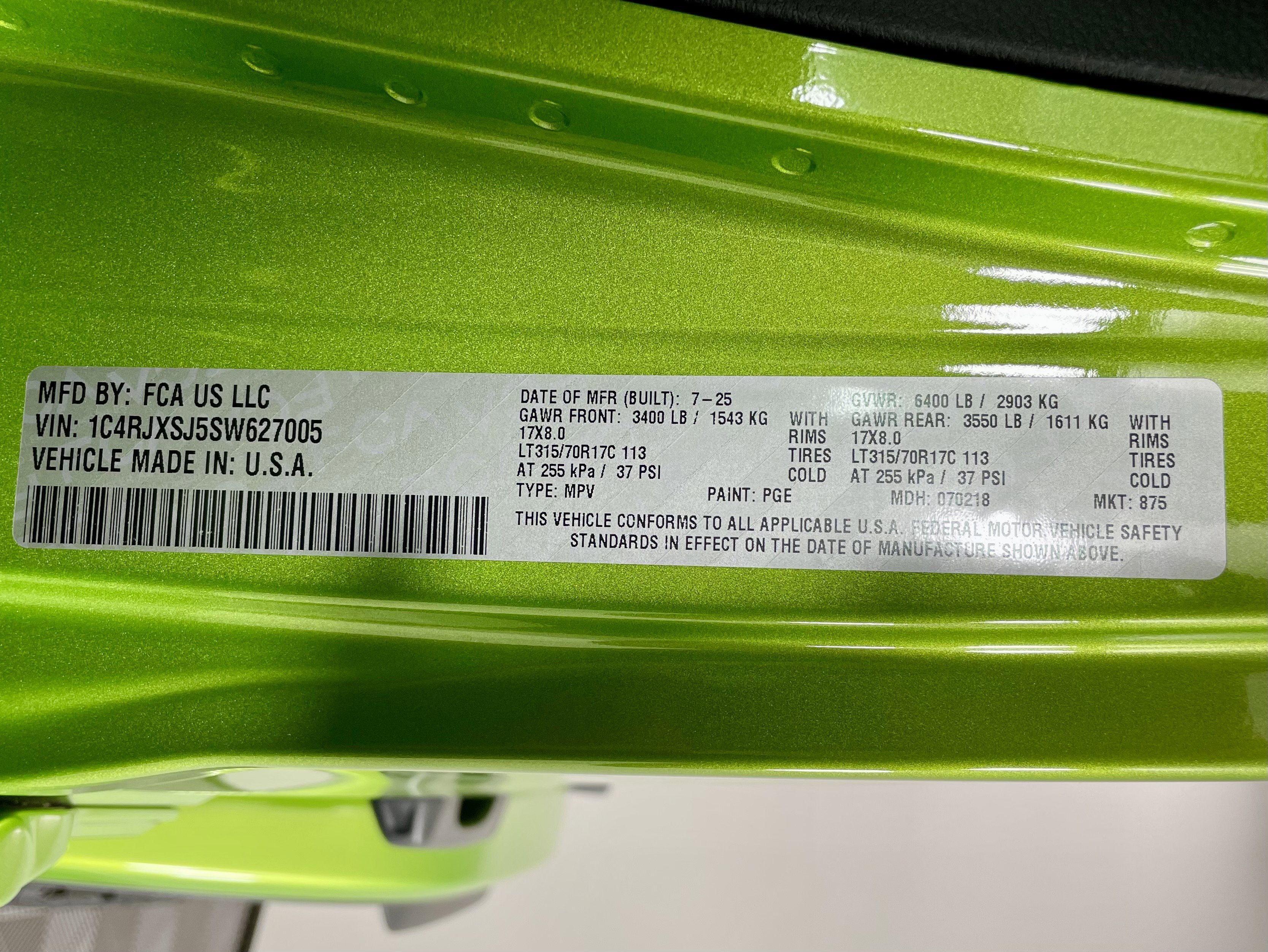 2025 Jeep Wrangler Rubicon 392 Final Edition