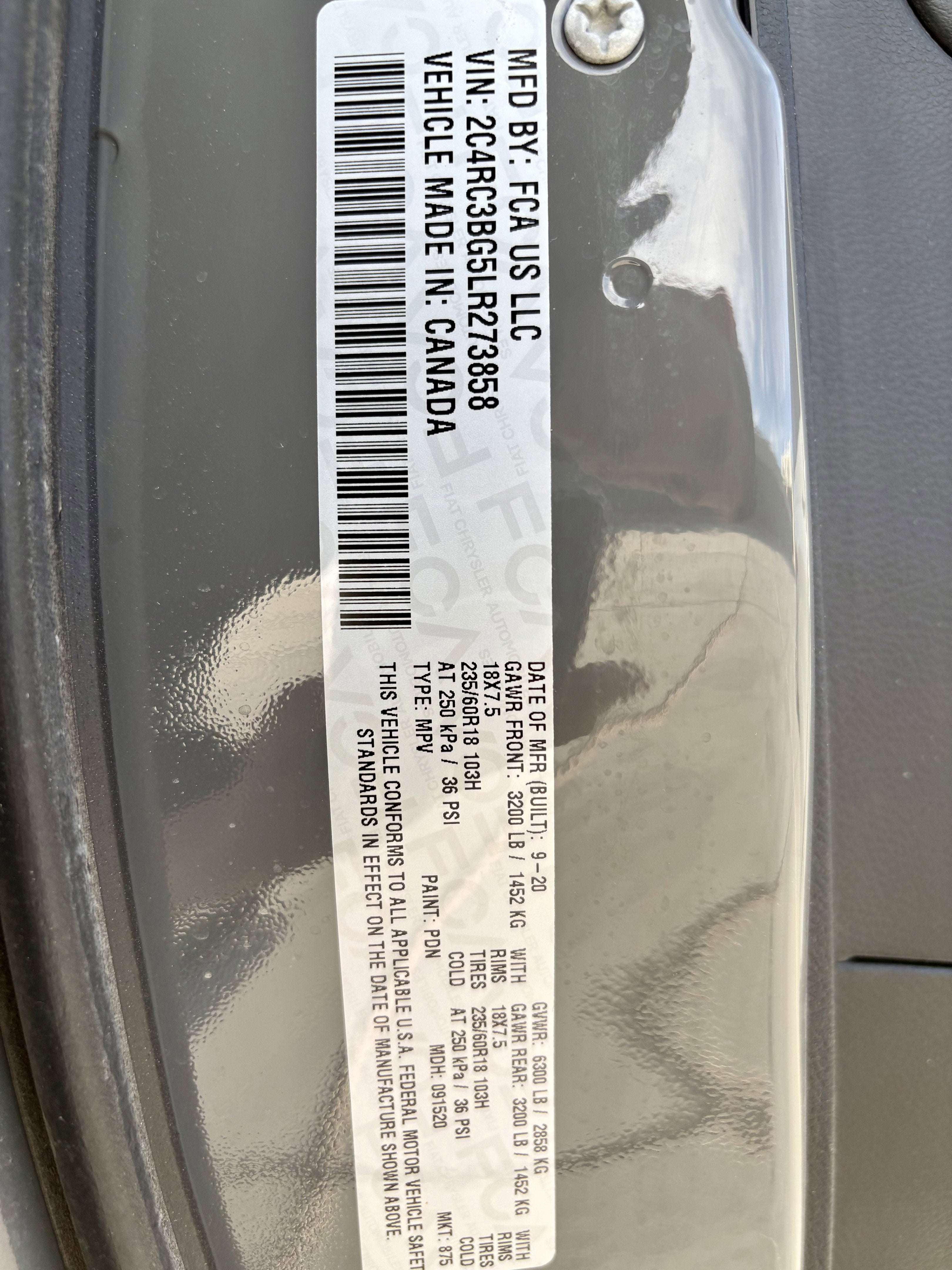 2020 Chrysler Pacifica Launch Edition