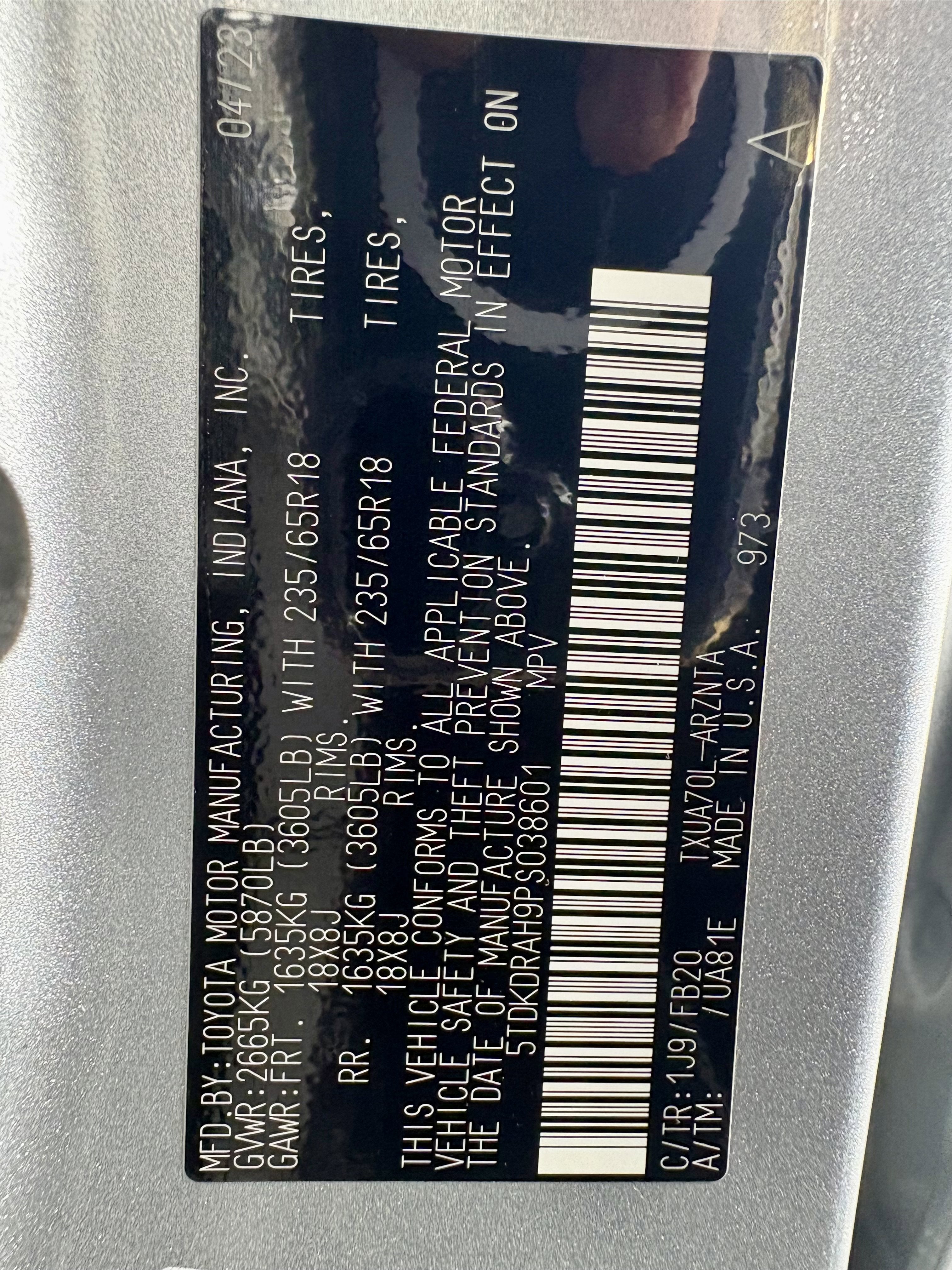 2023 Toyota Highlander L