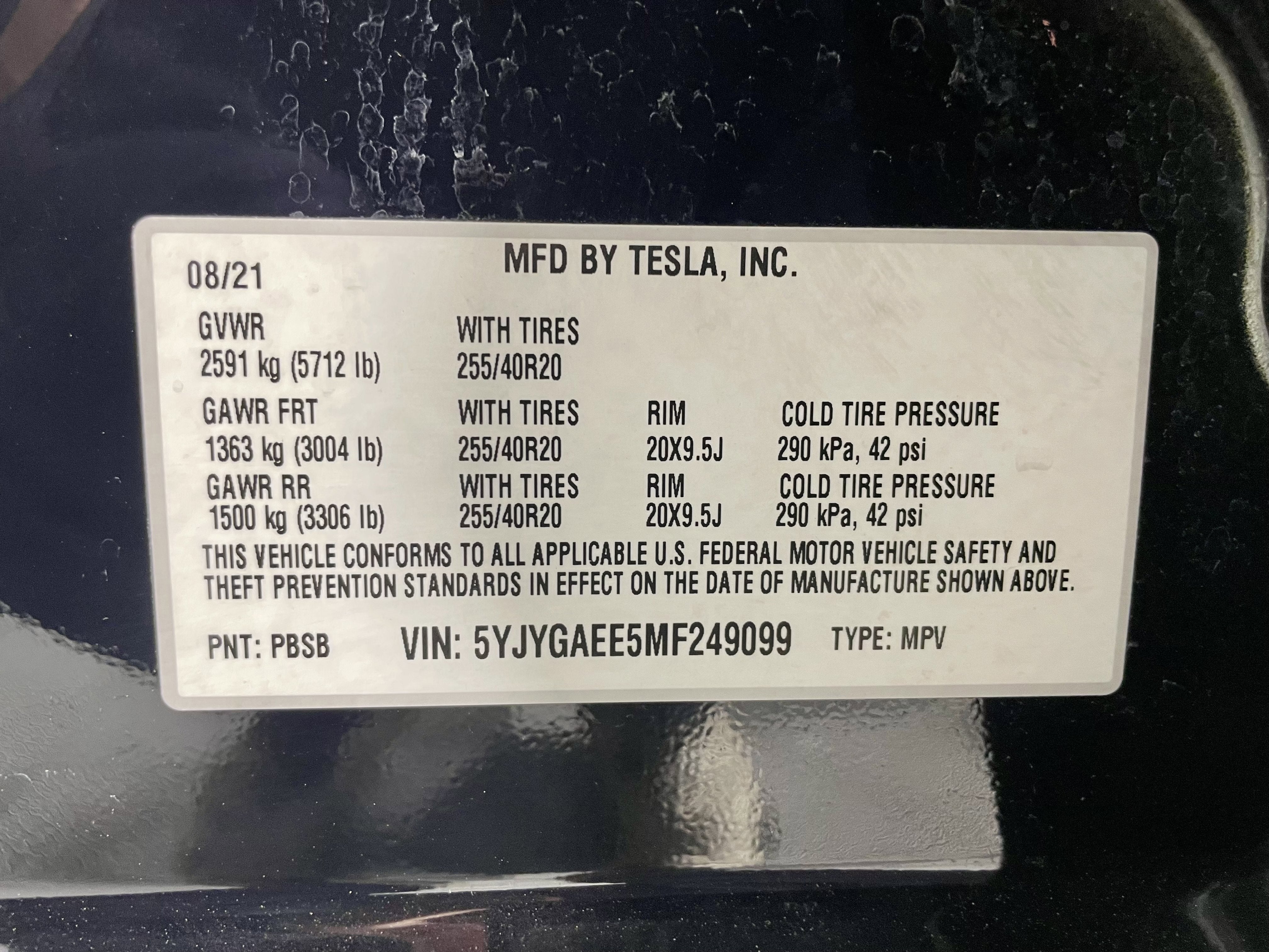 2021 Tesla Model Y Long Range