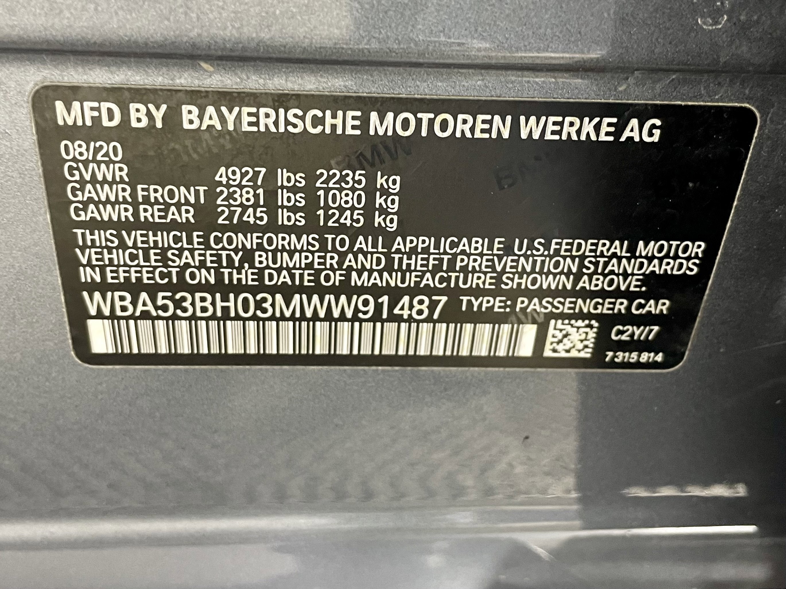 2021 BMW 5 Series 530i
