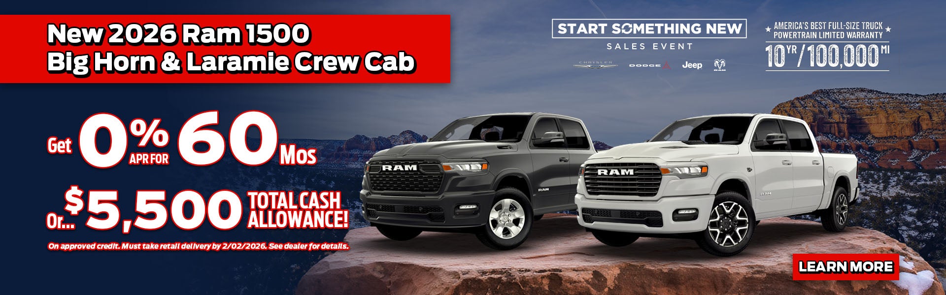 Start Something New Sales Event